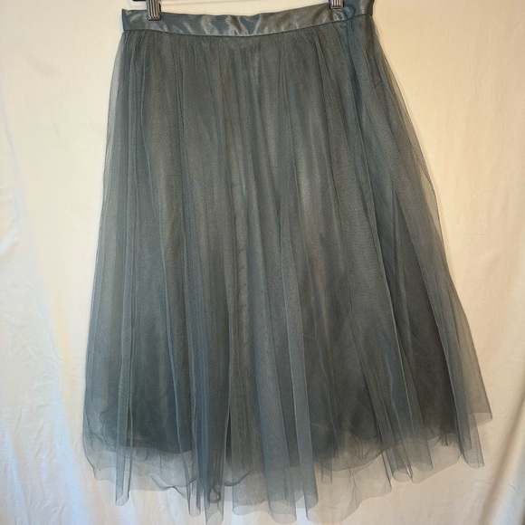 Jenny Yoo Anthropologie Rosie Skirt | Mayan Blue | Sz Medium | NWT #600 - Picture 2 of 10
